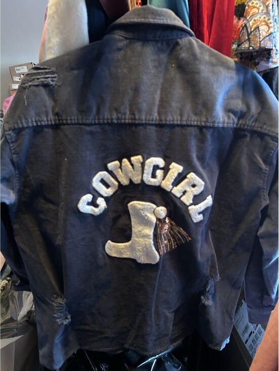Blue Velvet Jackets & Blazers - Women’s SM Med COWGIRL Corduroy Rodeo Western Blue Jacket